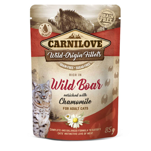 Carnilove Cat WMM Adult - divji prašič & kamilica, 85 g - 85 g