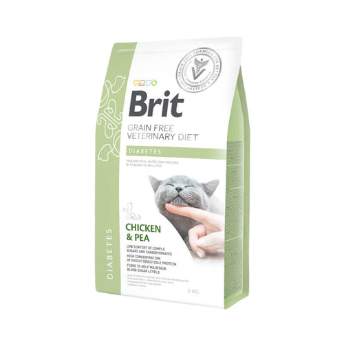 Brit GF Veterinarska dieta za mačke - Diabetes - 2 kg