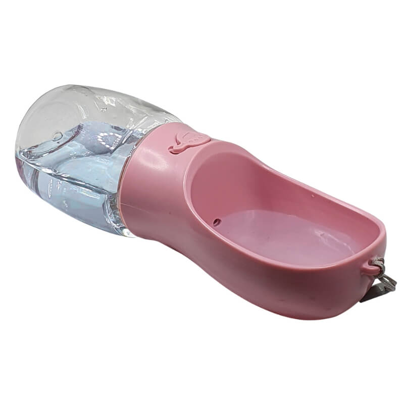 Nobby potovalna plastenka in posoda 2 v 1, roza - 350 ml (2)