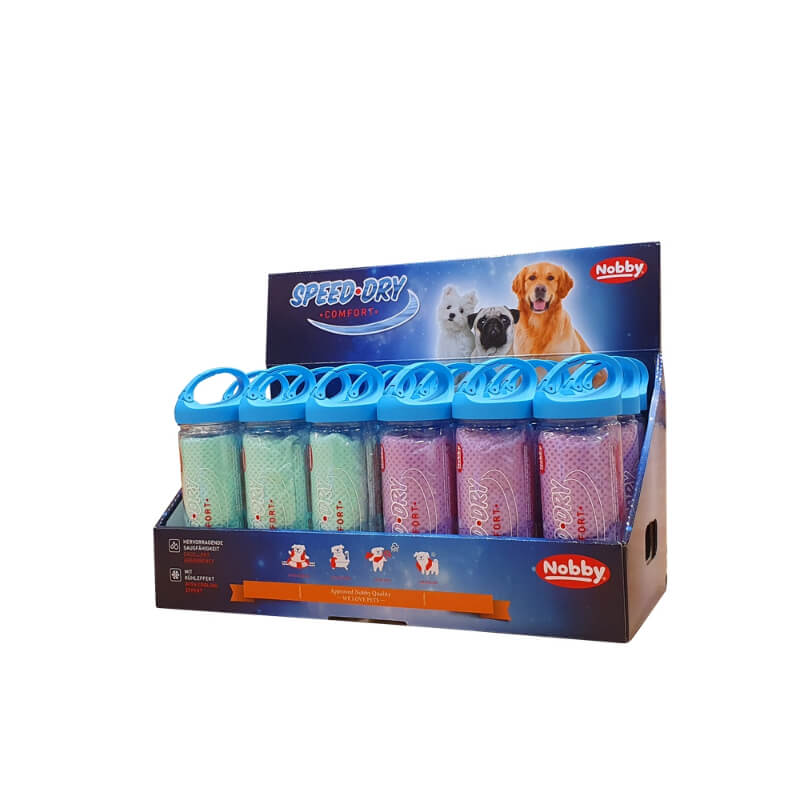 Nobby vpojna krpa Speed Dry Comfort, mint/vijolična - 66 x 43 cm