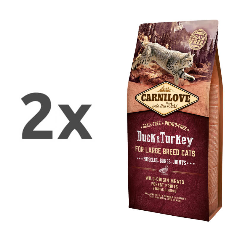 Carnilove Cat Adult Large Muscles, Bones & Joints - raca & puran - 2 x 6 kg