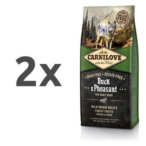 Carnilove Dog Adult - raca & fazan - 2 x 12 kg