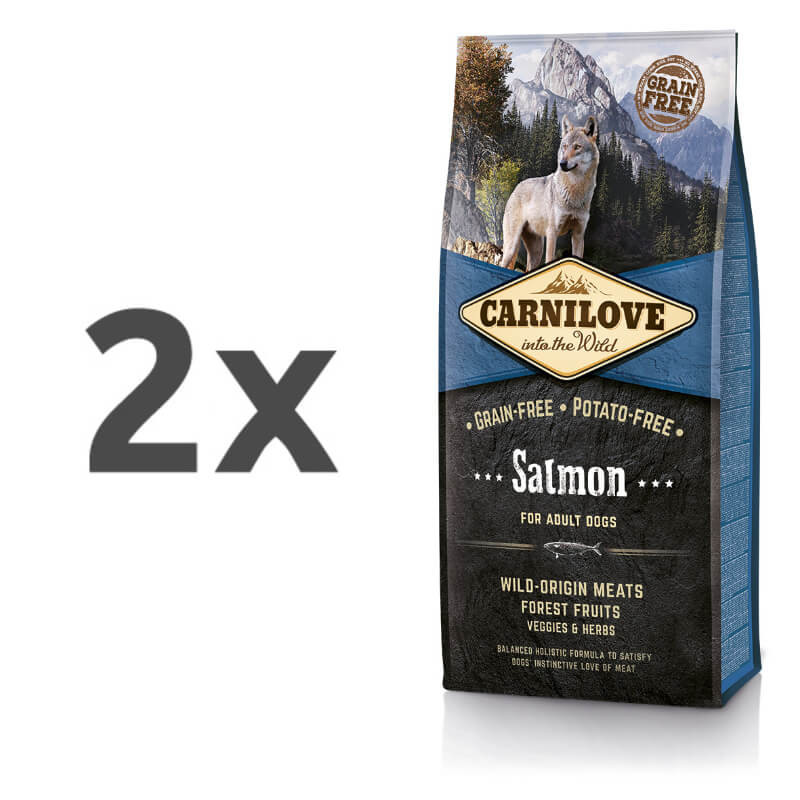 Carnilove Dog Adult - losos - 2 x 12 kg