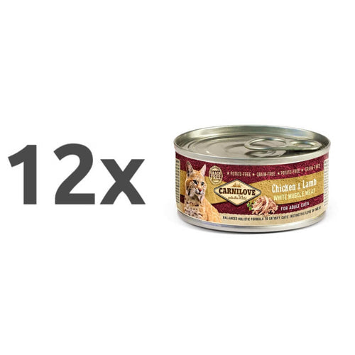 Carnilove Cat WMM Adult - piščanec & ovca, 100g - 12 x 100 g