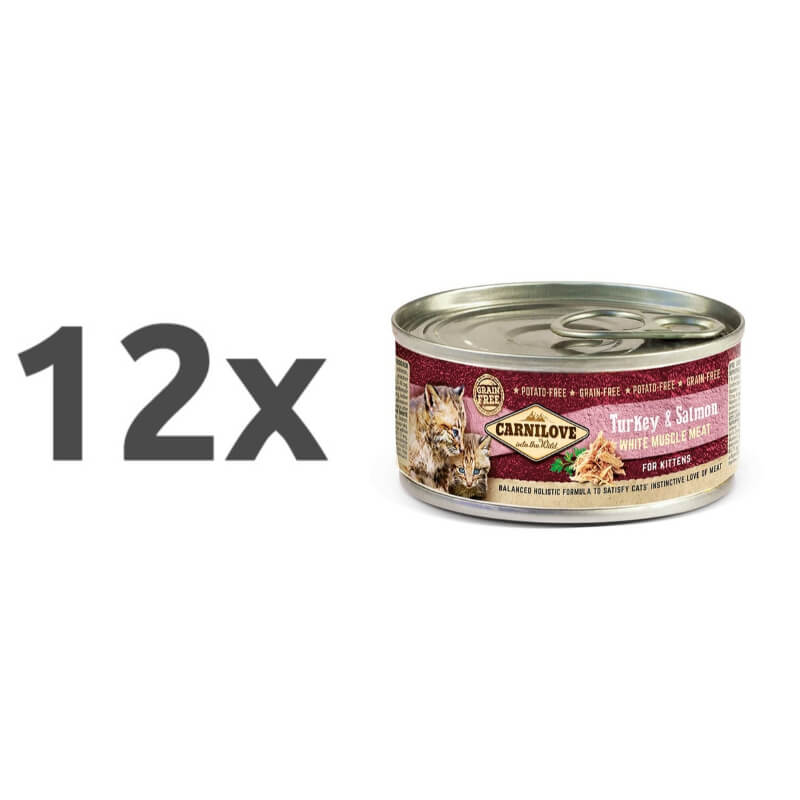 Carnilove Cat WMM Kitten - puran & losos, 100g - 12 x 100 g