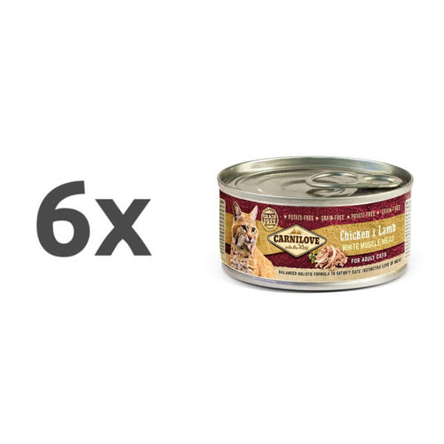 Carnilove Cat WMM Adult - piščanec & ovca, 100g - 6 x 100 g