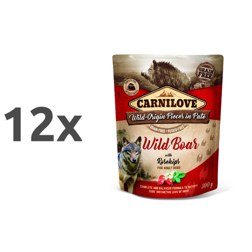 Carnilove Dog Adult - prašič & šipek, vrečka 300g - 12 x 300 g