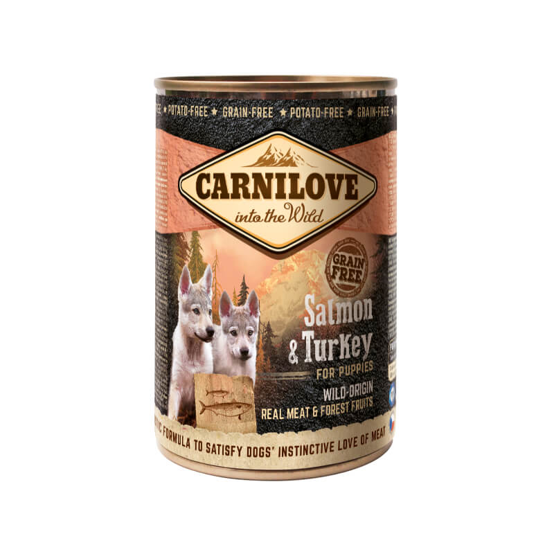 Carnilove Dog Puppy - losos & puran, 400g