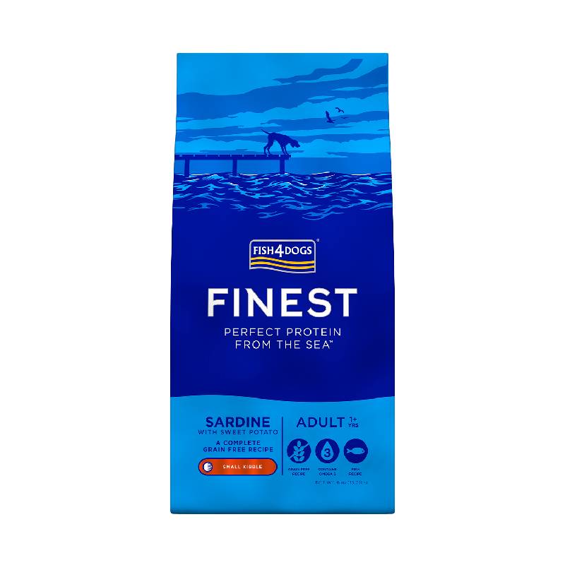 Fish4Dogs Adult - sardine - majhni briketi - 6 kg