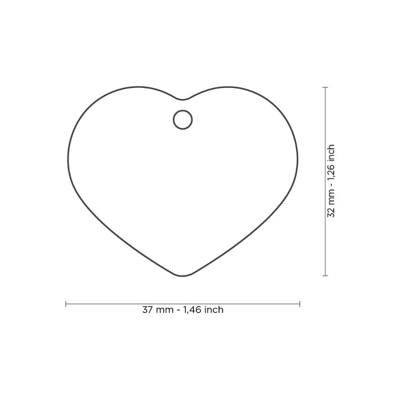 My Family identifikacijski obesek zlata medenina, velik srček - GRAVIRANJE GRATIS! (2)