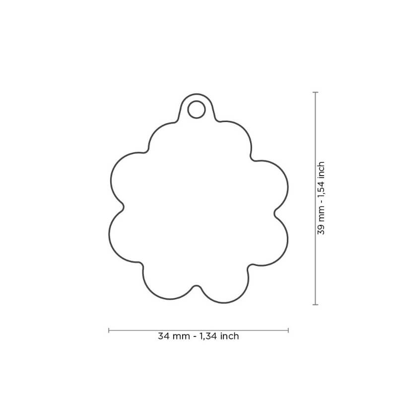 My Family identifikacijski obesek, velika marjetica - GRAVIRANJE GRATIS! (2)