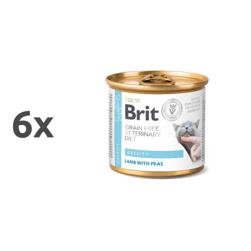 Brit GF Veterinarska dieta za mačke Obesity, 200g - 6 x 200 g