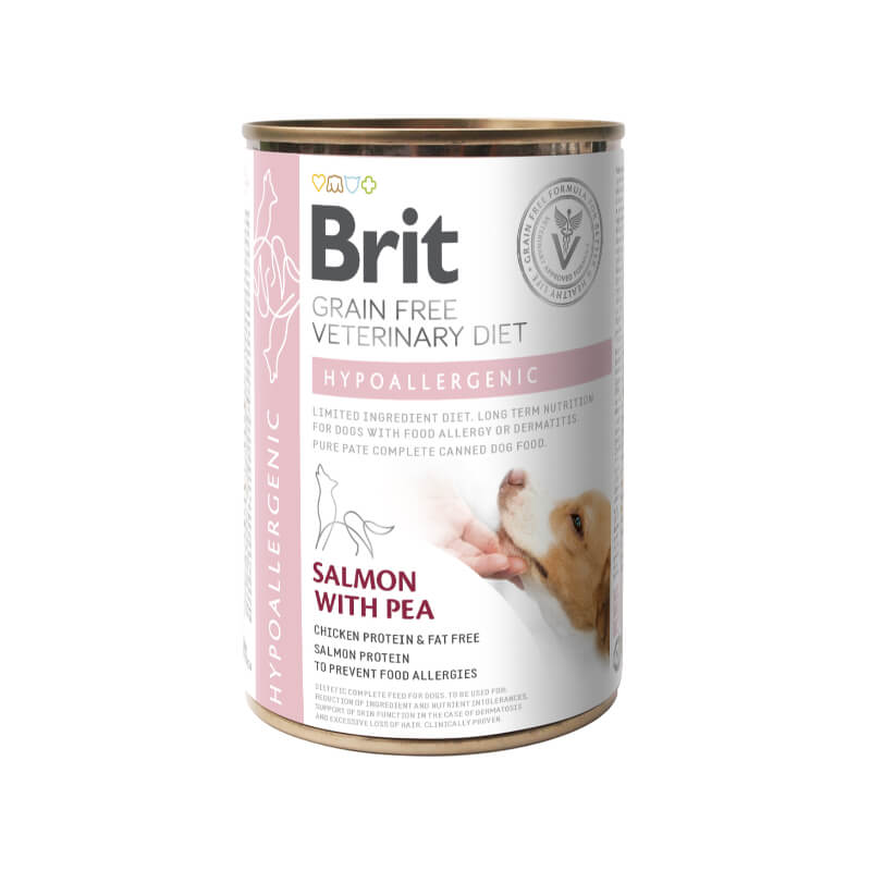 Brit GF Veterinarska dieta za pse Hypoallergenic, losos - 400g