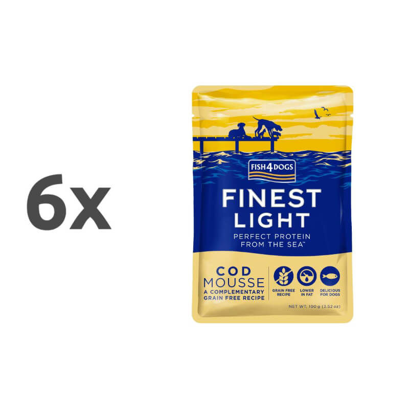 Fish4Dogs polenovka mousse - pakiranje 6 x 100 g (2)