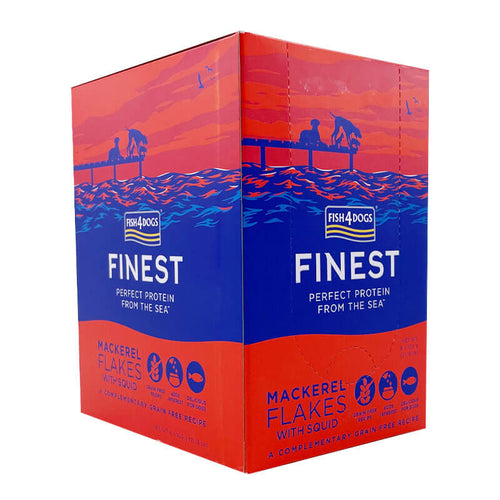 Fish4Dogs flakes skuša in lignji, koščki - pakiranje 6 x 100 g