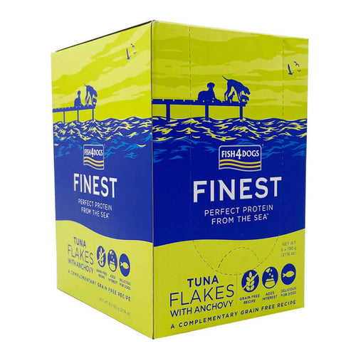 Fish4Dogs flakes tuna in inčun, koščki - pakiranje 6 x 100 g