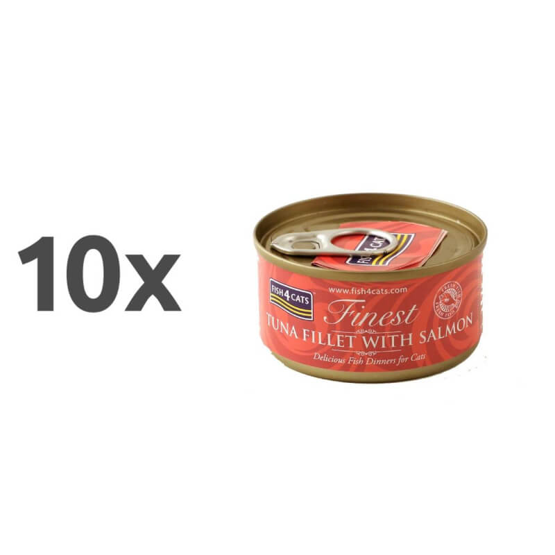 Fish4Cats file tune z lososom - 10 x 70 g (2)