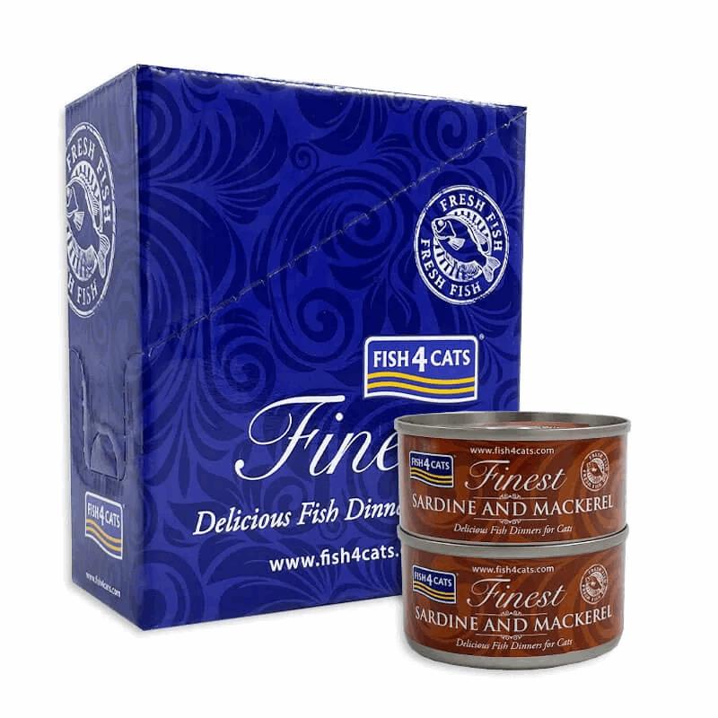 Fish4Cats sardine in skuša - 10 x 70 g