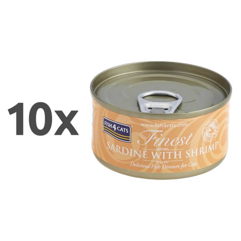 Fish4Cats sardine z rakci - 10 x 70 g (2)