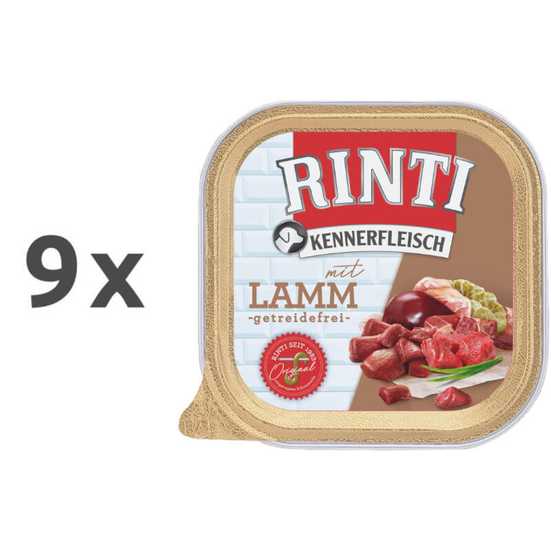 Rinti Kennerfleisch alutray - ovca - 300 g - 9 x 300 g