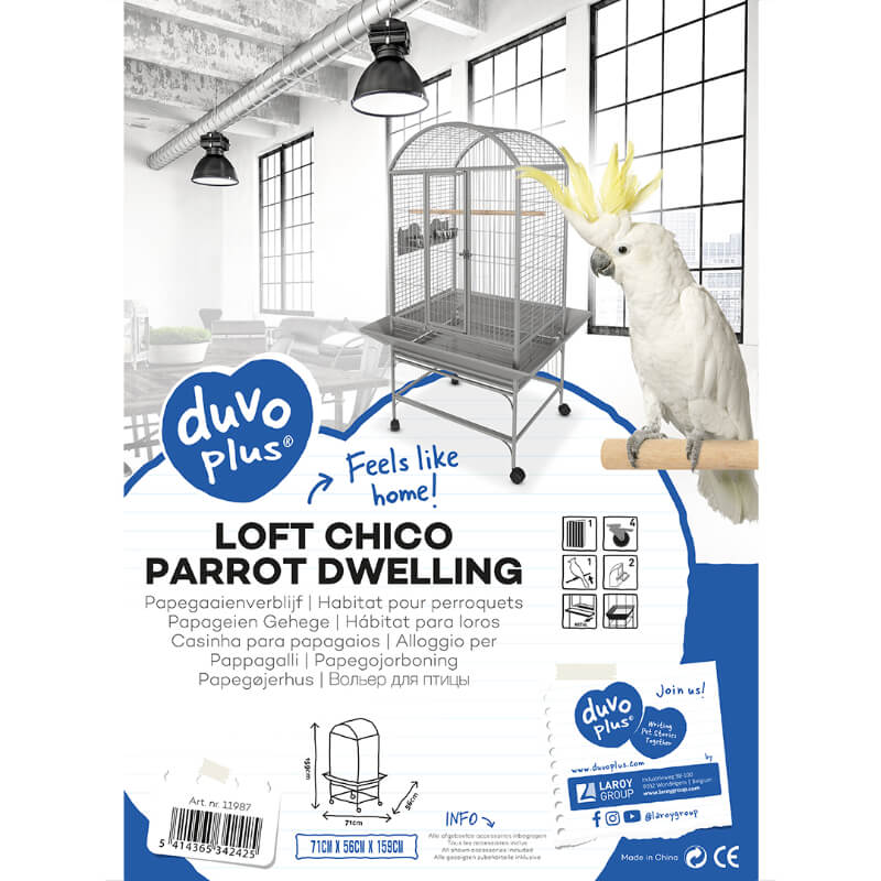 Duvo kletka za ptice Chico - 71 x 56 x 159 cm (2)