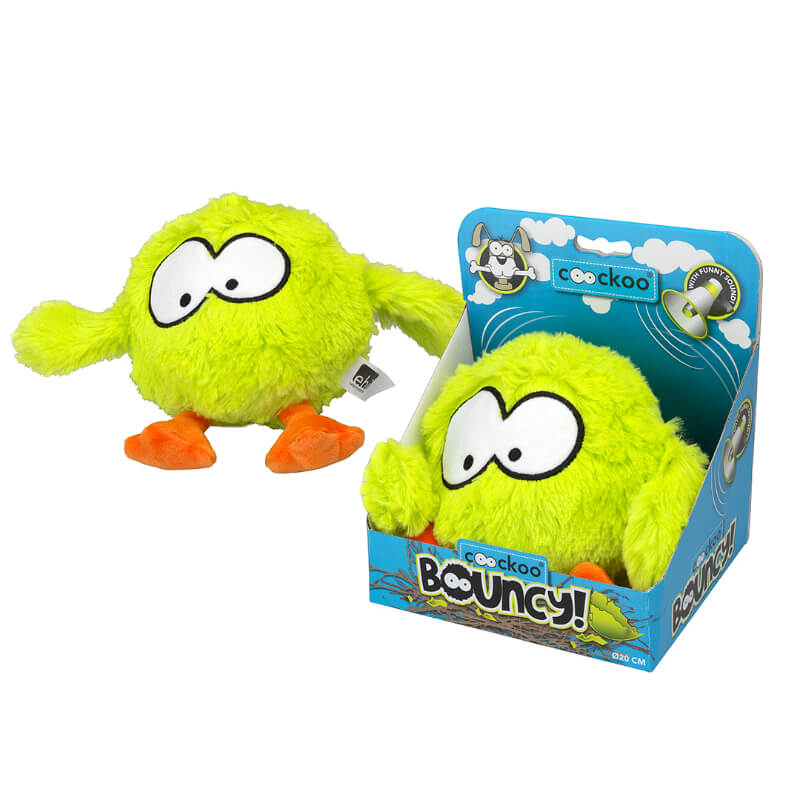 Coockoo plišasta igrača žoga Bouncy!, limeta - 28 x 19 cm (3)