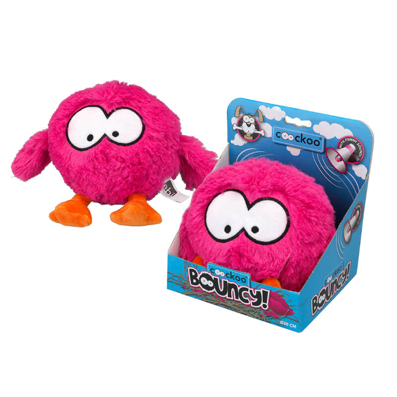 Coockoo plišasta igrača žoga Bouncy!, roza - 28 x 19 cm (2)