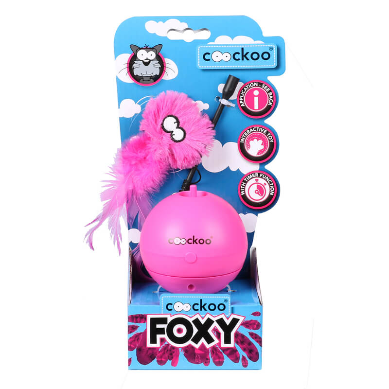Coockoo interaktivna igrača Foxy, roza - 23 cm