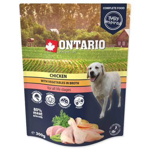 Ontario Dog - piščanec in zelenjava v juhi, 300g - 300 g