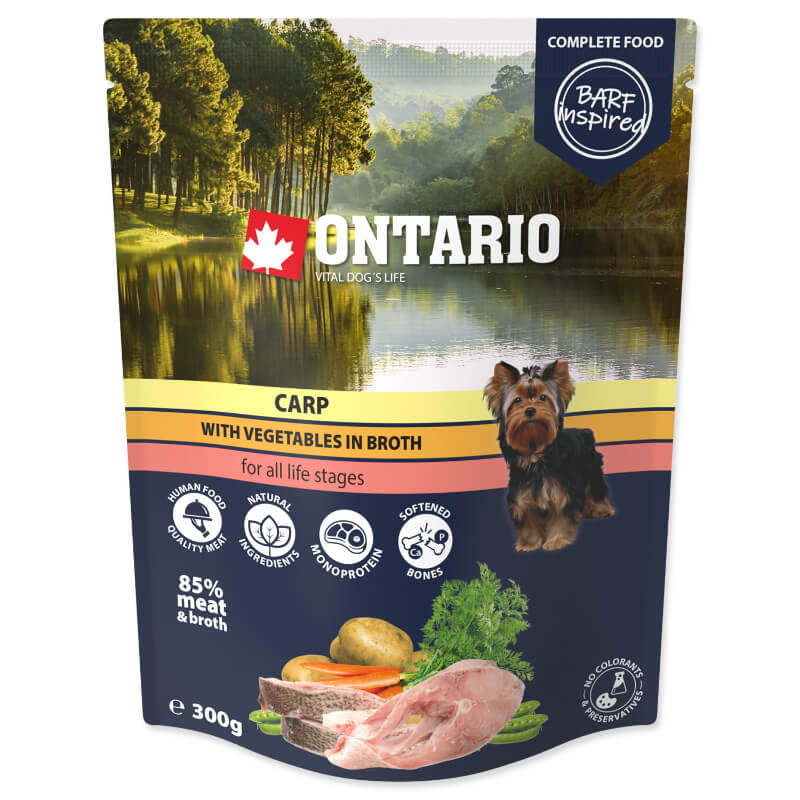 Ontario Dog - krap in zelenjava v juhi, 300g - 300 g