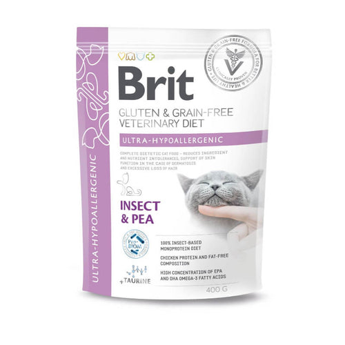 Brit GF Veterinarska dieta za mačke - Ultra Hypoallergenic - 400 g