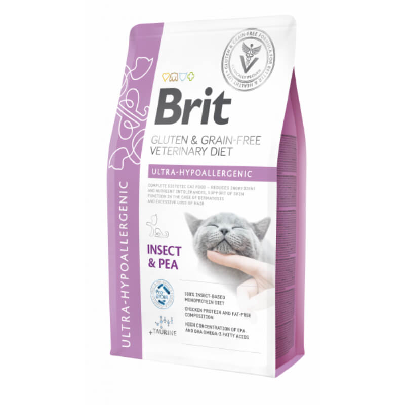Brit GF Veterinarska dieta za mačke - Ultra Hypoallergenic - 2 kg