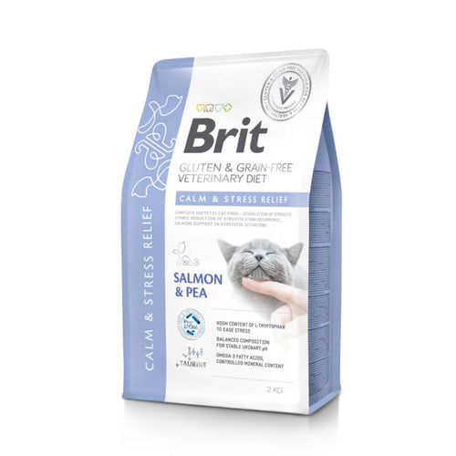 Brit GF Veterinarska dieta za mačke - Calm & Stress Relief - 2 kg