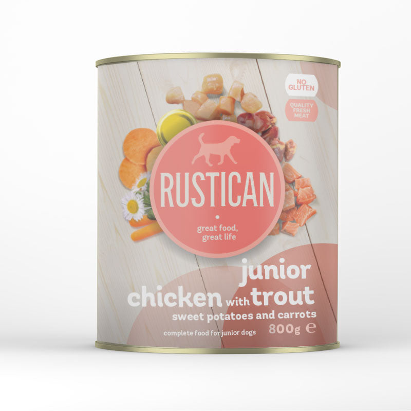 Rustican konzerva Junior - piščanec in postrv (2)