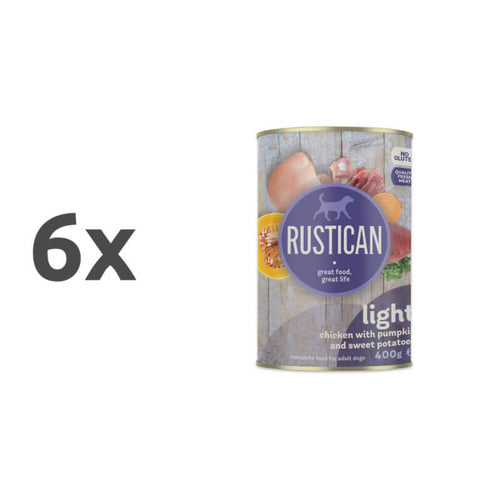 Rustican konzerva Adult Light - mono piščanec - 6 x 400 g