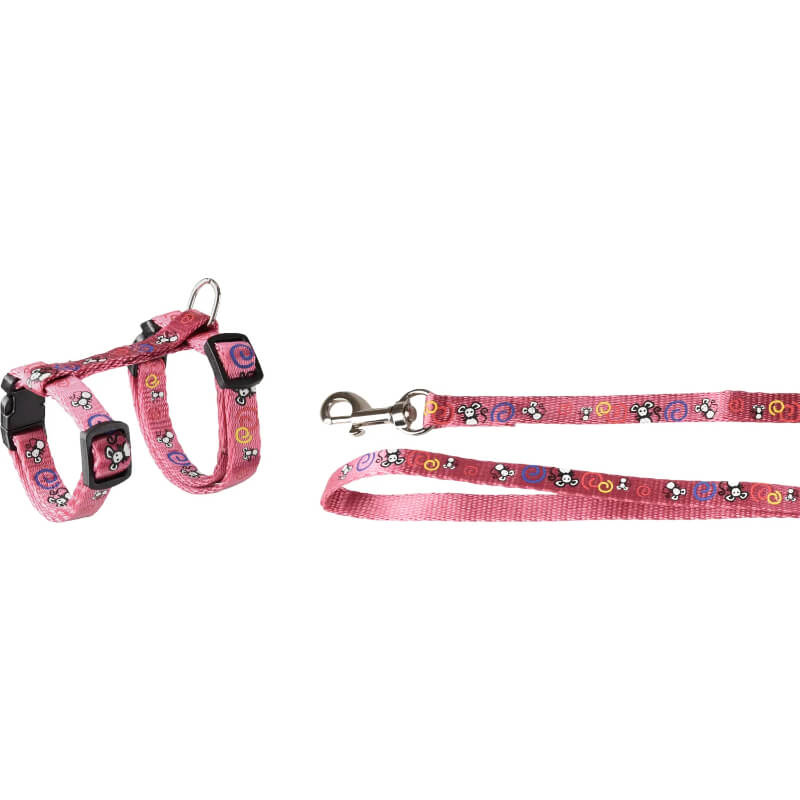 Flamingo oprsnica s povodcem za mladičke, roza - 15-20 cm / 20-30 cm (2)