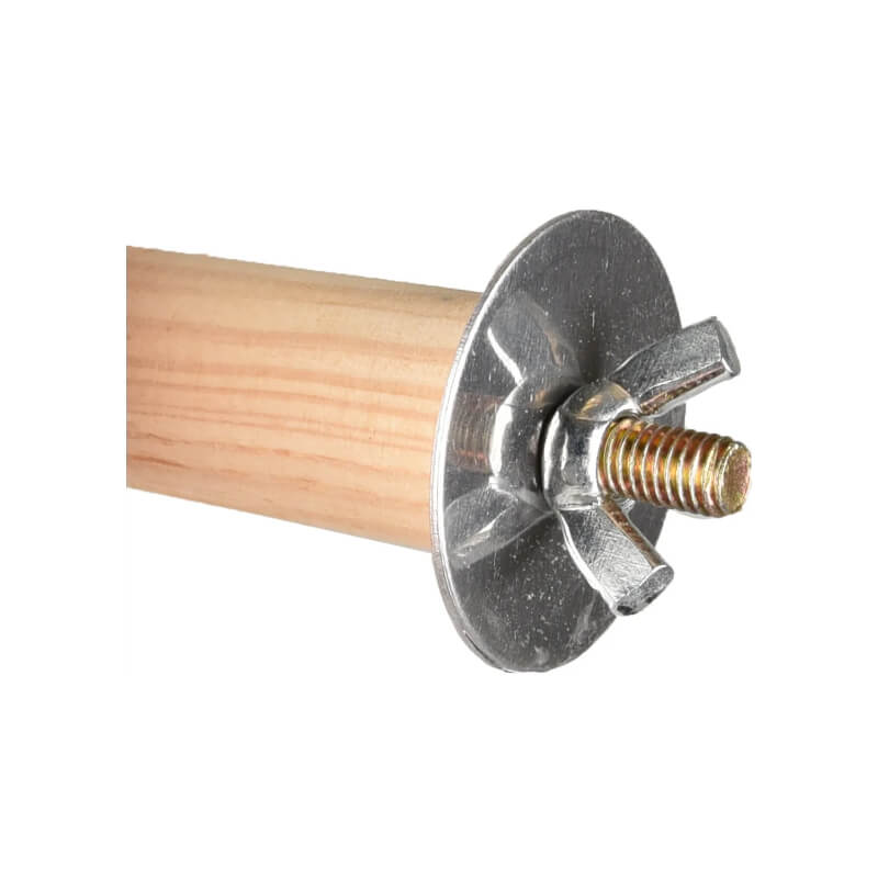 Flamingo lesena palica z vrvjo in lesenimi kroglicami - 10 cm (2)