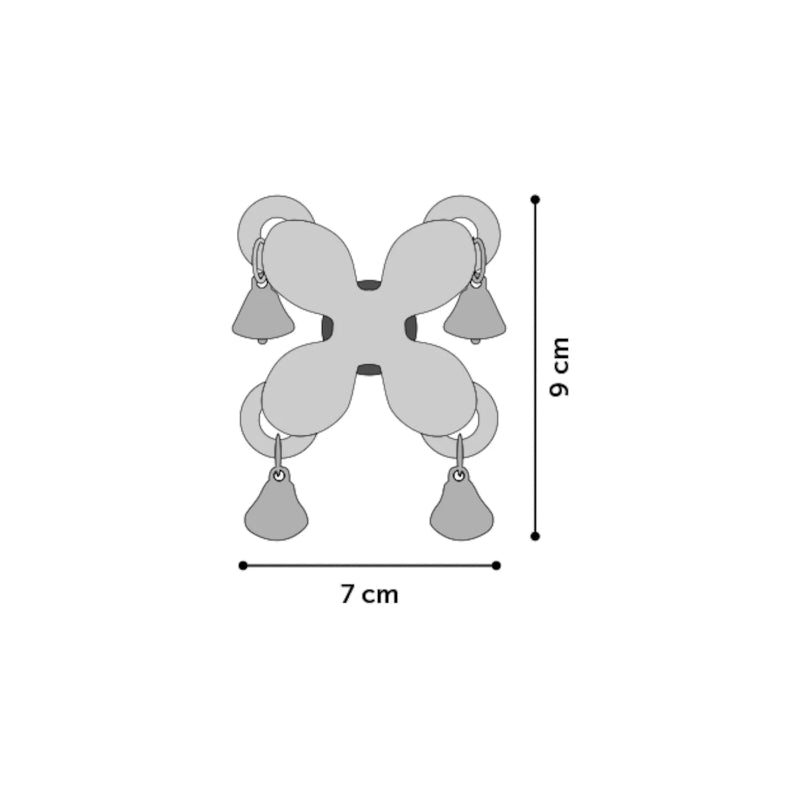 Flamingo igrača Sigma veternica z zvončki, različne barve - 7 x 9 cm (4)