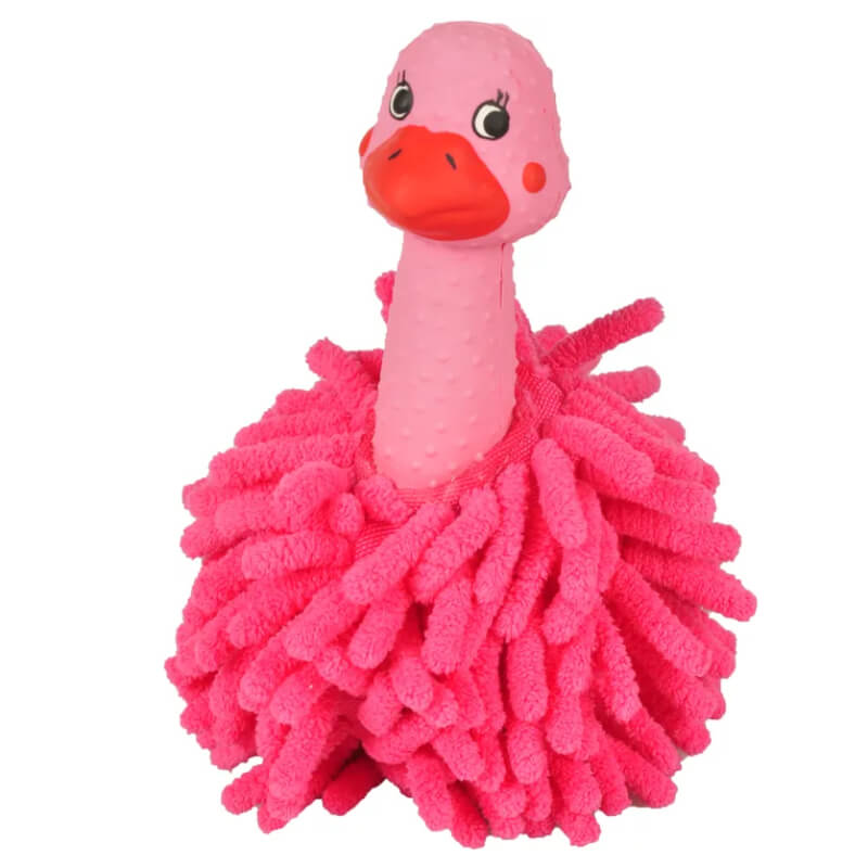 Flamingo plišasti noj iz lateksa, različne barve - 16 cm (2)