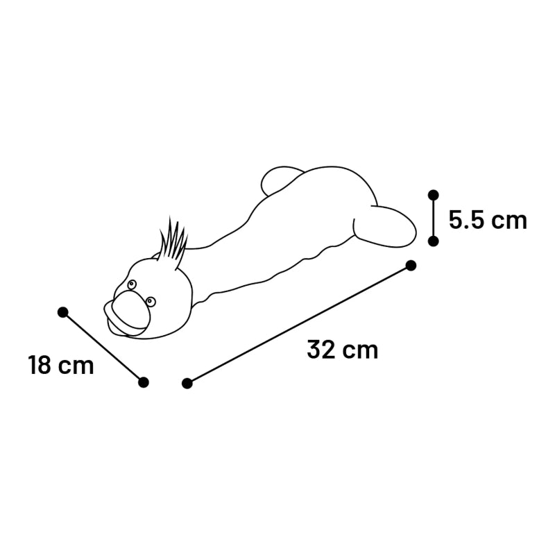 Flamingo plišasta raca Shaky - 32 cm (3)