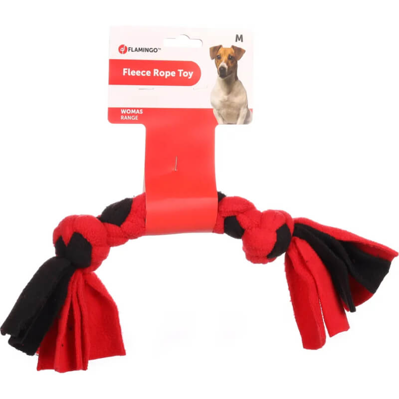 Flamingo igralna vrv iz flisa, rdeče črna - 36 cm (2)