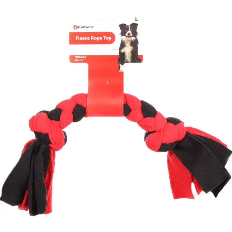 Flamingo igralna vrv iz flisa, rdeče črna - 53 cm (2)