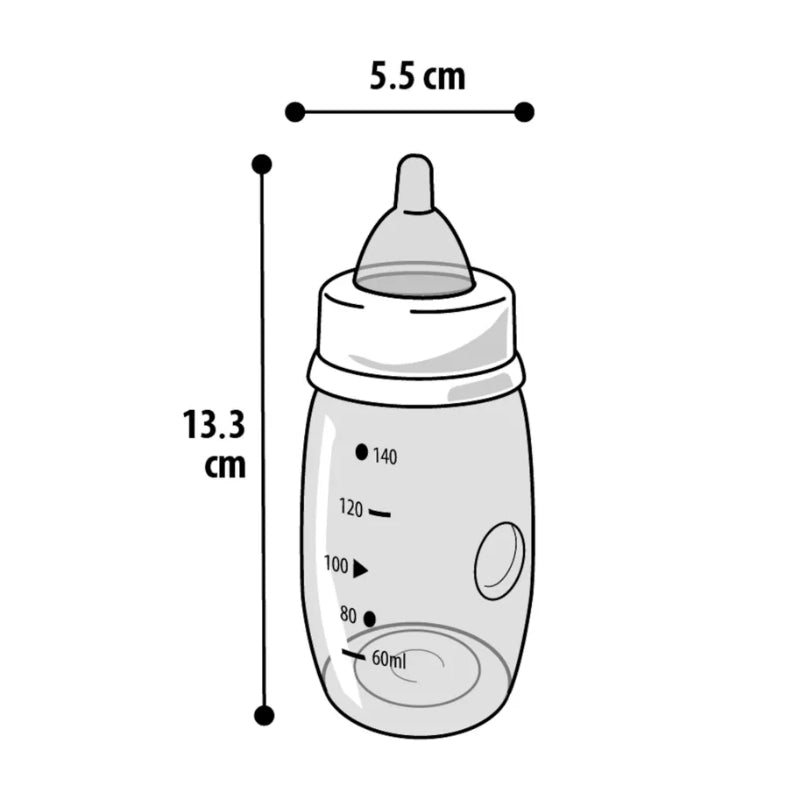 Flamingo steklenica za mleko Akela, komplet - 140 ml (3)