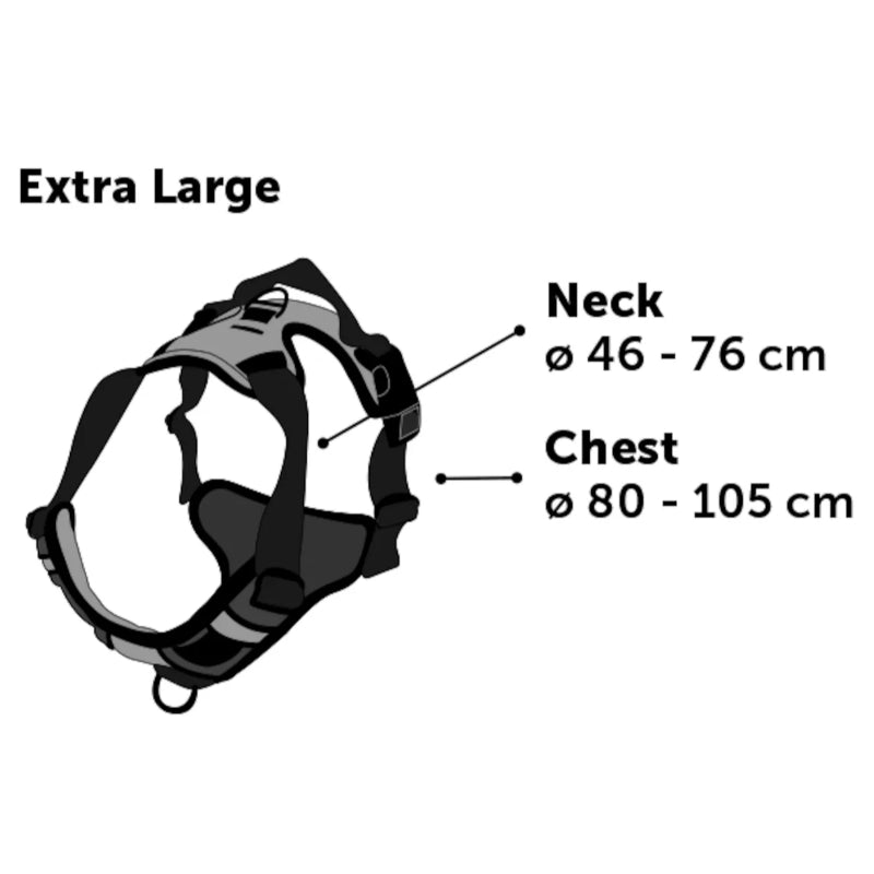 Flamingo oprsnica Balou XL, rdeča - 46-76 cm / 80-105 cm (3)