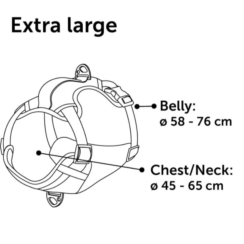 Flamingo oprsnica Heron XL, modra - 45-65 cm / 58-76 cm (4)