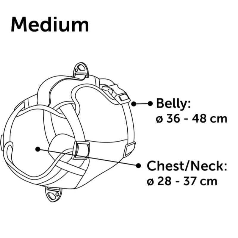 Flamingo oprsnica Heron M, siva - 28-37 cm / 36-48 cm (4)