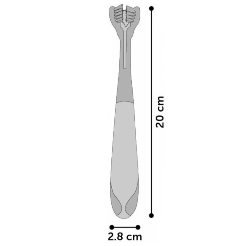 Flamingo troglava zobna ščetka - 20 cm (3)