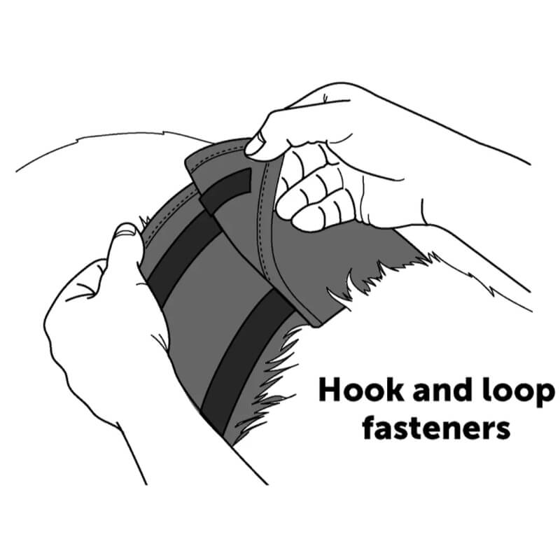 Flamingo King pas za samce, črn - 74 x 24 cm (3)