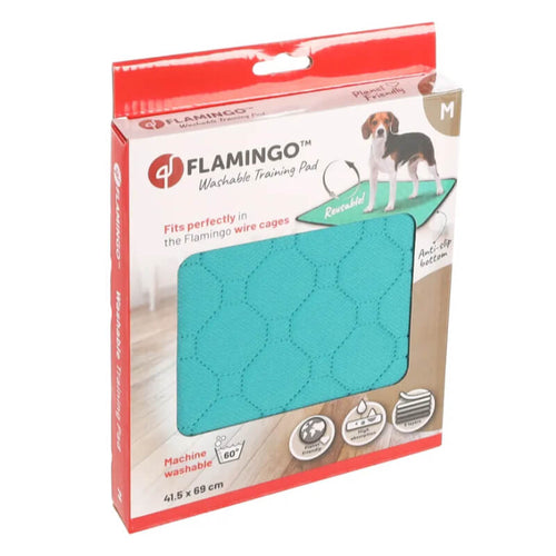 Flamingo pralna vpojna podloga, turkizna - 69 x 41,5 cm