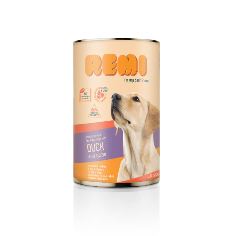 Remi Dog koščki v omaki - raca in divjačina - 1250 g